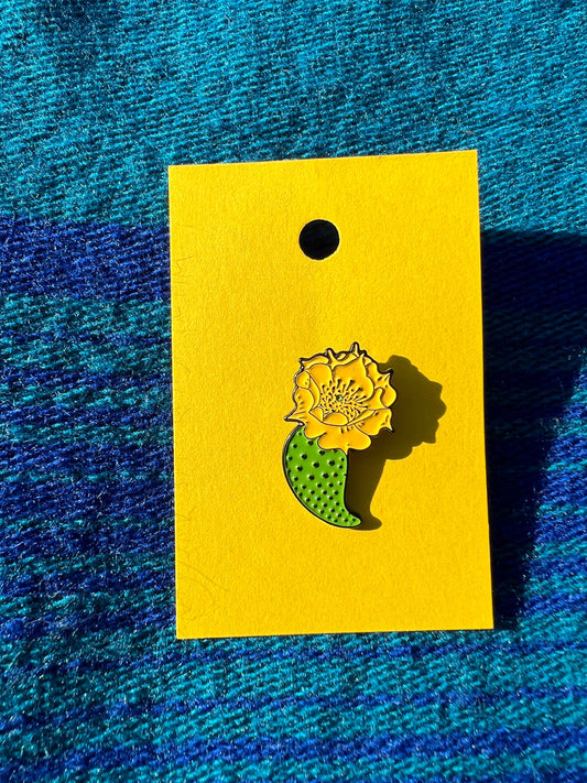 Opuntia littoralis, nopal enamel pin